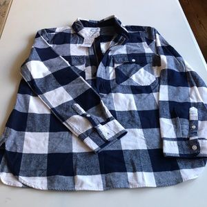 J. Crew quarter-zip flannel. Super cozy! Size S.